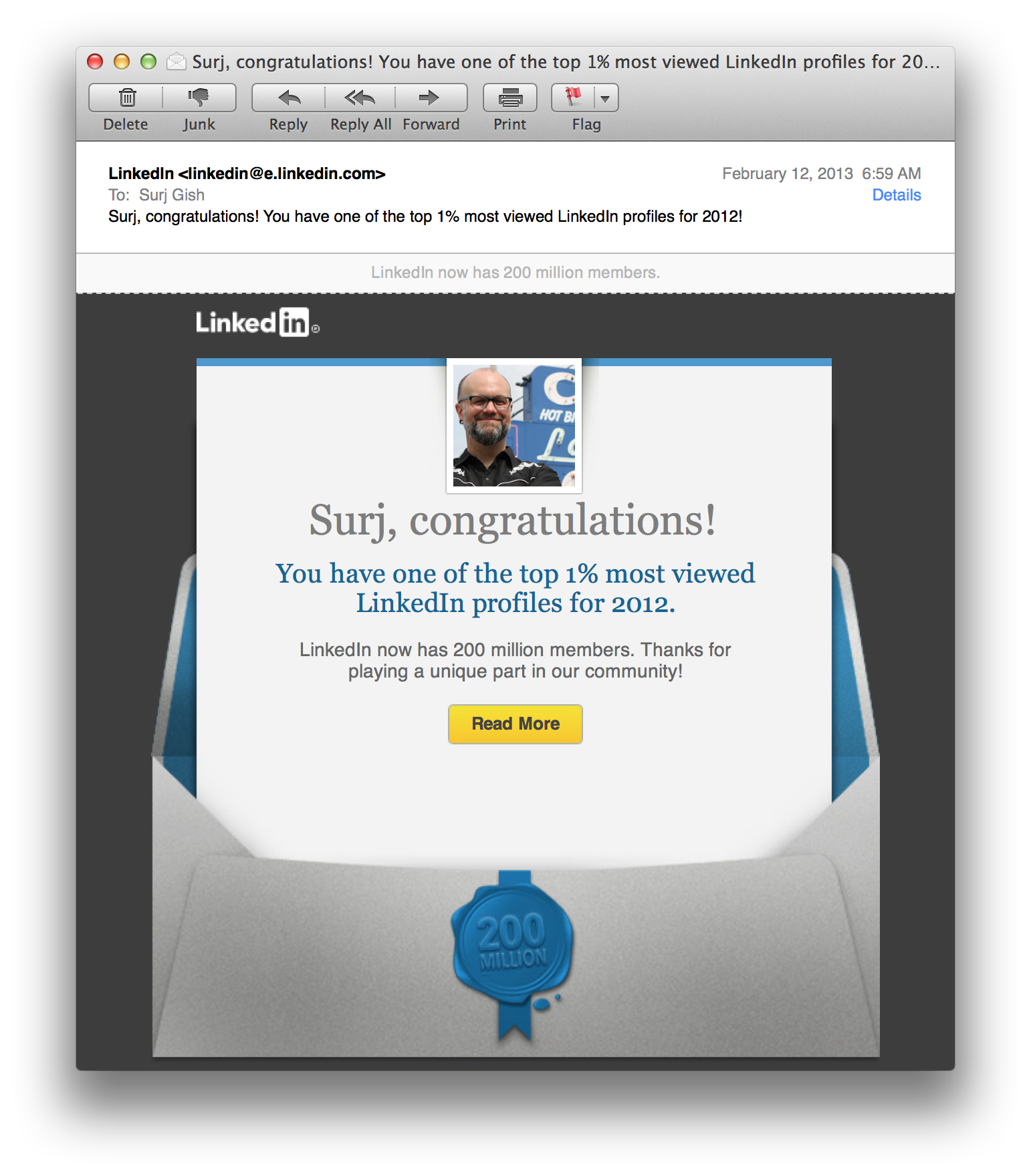 LinkedIn 1 Percenter Email Marketing