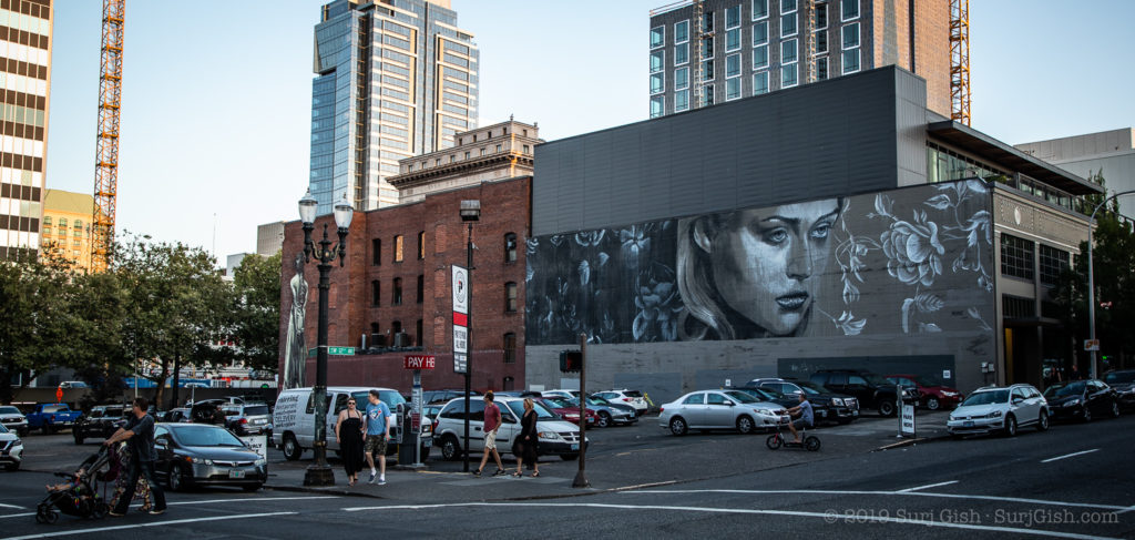 Faith 47 and Rone murals in Portland, OR.